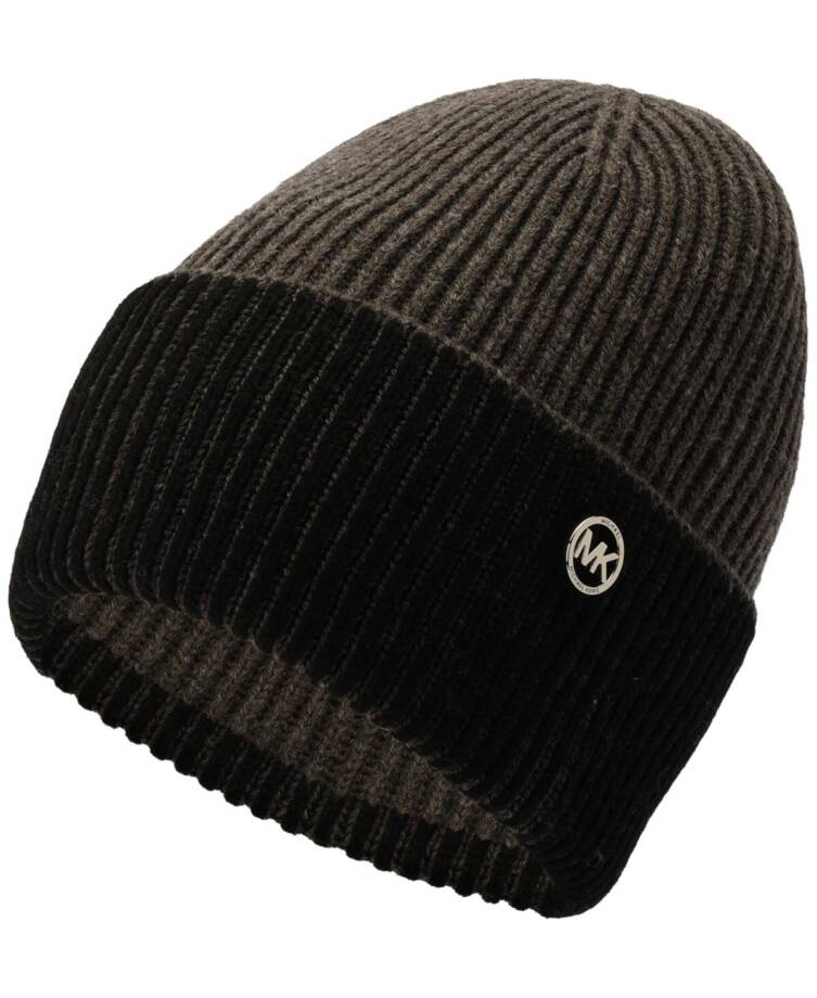 Michael Michael Kors Plaited Fisherman Rib Cuff Beanie Women's One Size Black