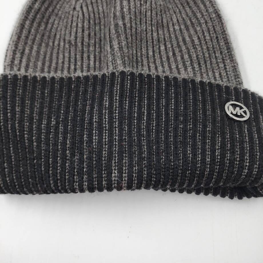 Michael Michael Kors Plaited Fisherman Rib Cuff Beanie Women's One Size Black