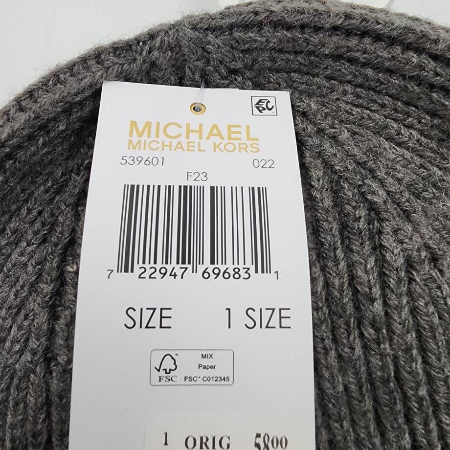 Michael Michael Kors Plaited Fisherman Rib Cuff Beanie Women's One Size Black