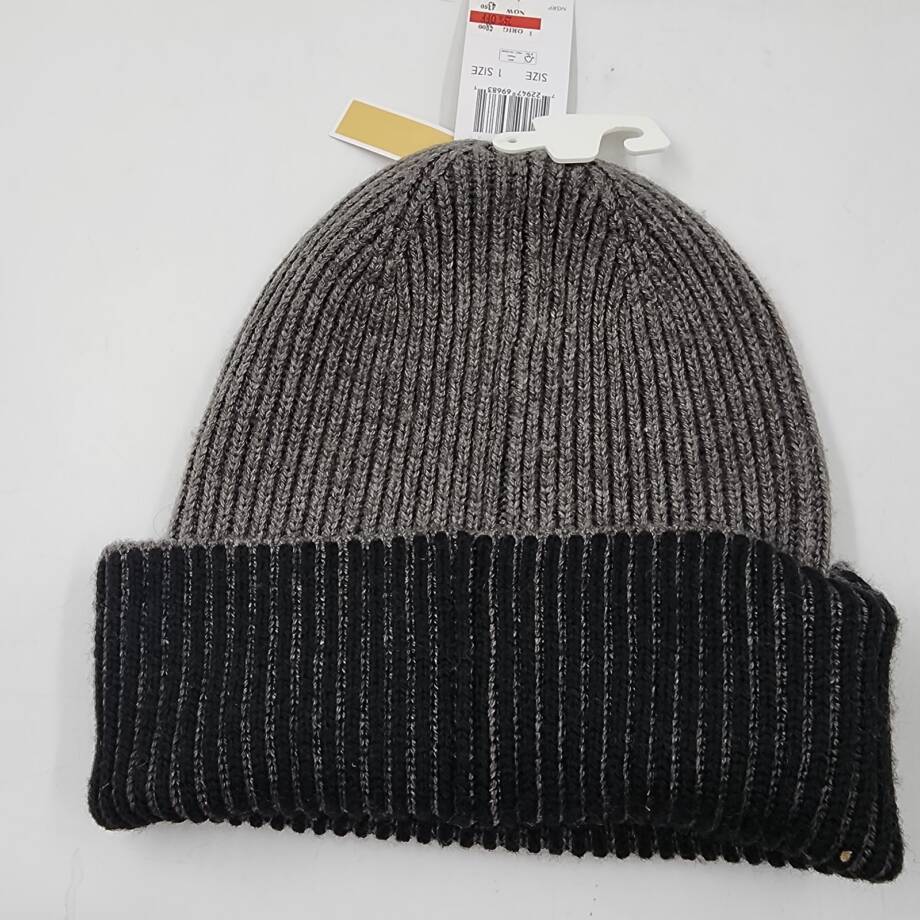 Michael Michael Kors Plaited Fisherman Rib Cuff Beanie Women's One Size Black