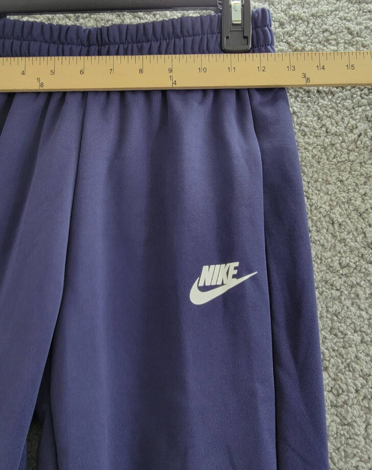Nike Standard Fit Jogger Pants Girls M Purple Logo Detail Elastic Waist Pull On