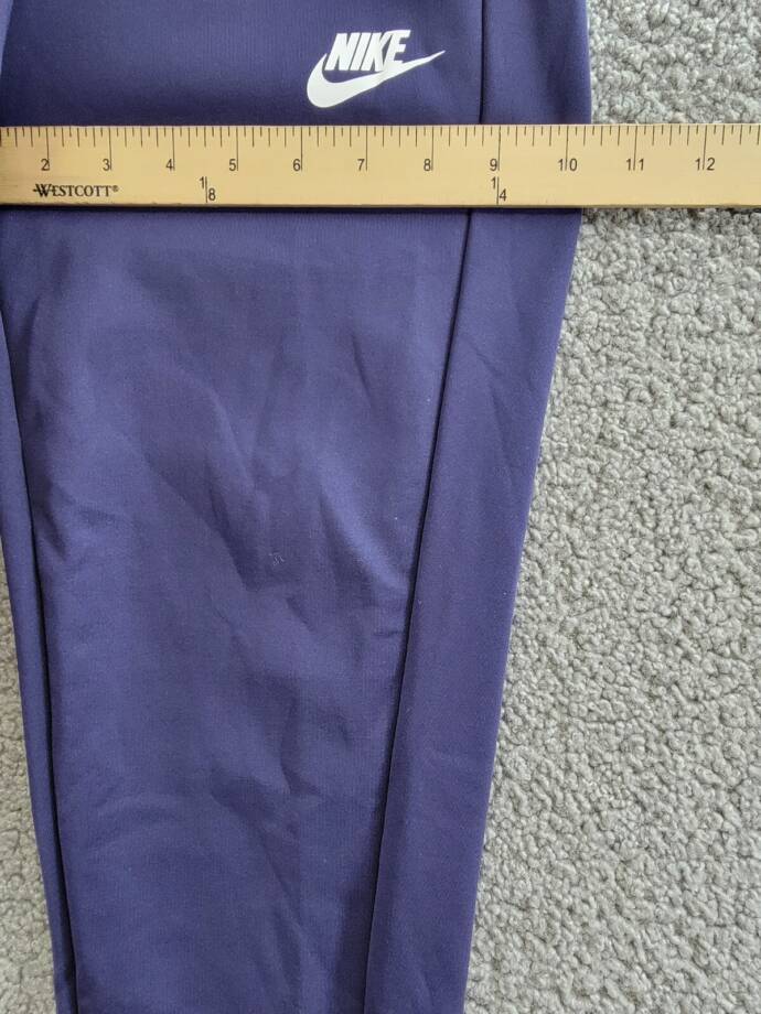 Nike Standard Fit Jogger Pants Girls M Purple Logo Detail Elastic Waist Pull On