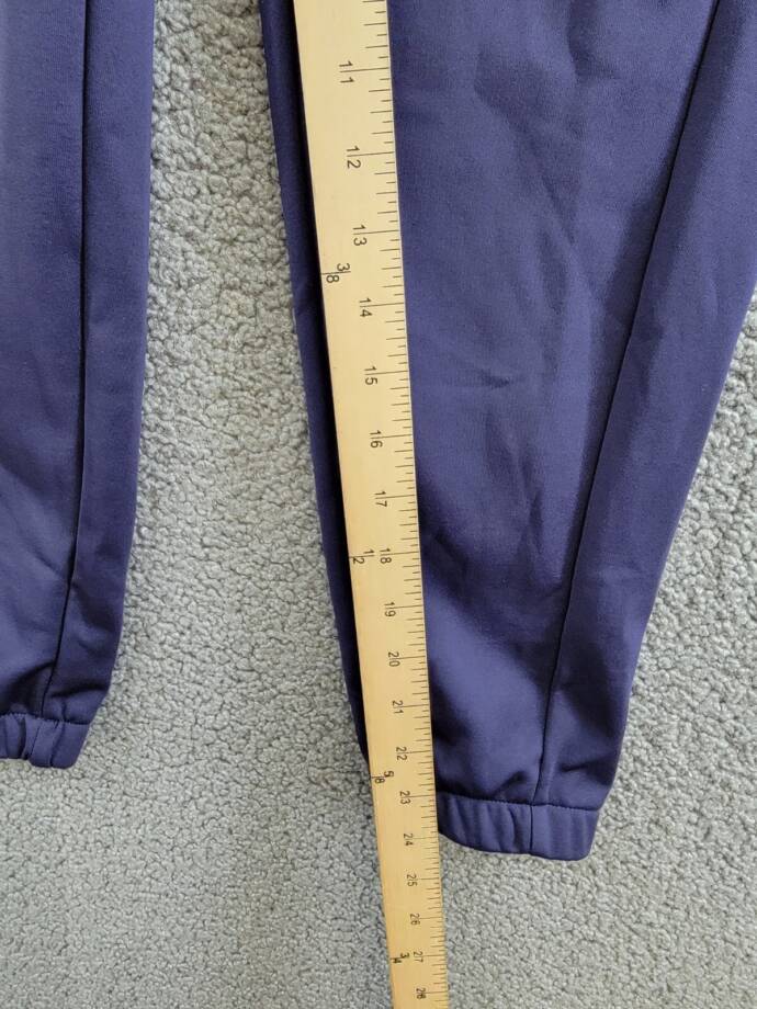 Nike Standard Fit Jogger Pants Girls M Purple Logo Detail Elastic Waist Pull On