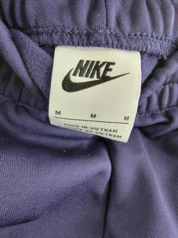 Nike Standard Fit Jogger Pants Girls M Purple Logo Detail Elastic Waist Pull On