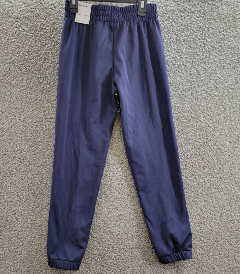 Nike Standard Fit Jogger Pants Girls M Purple Logo Detail Elastic Waist Pull On