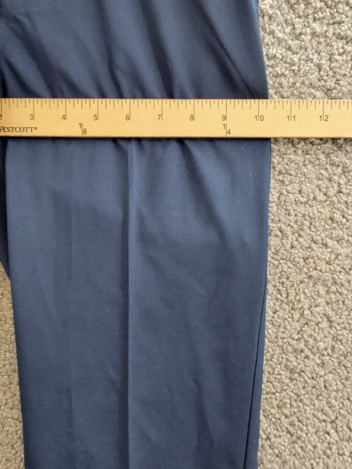 PGA TOUR Flat Front Solid Golf Pants Boys L 14/16 Black Iris Zip/Button Closure