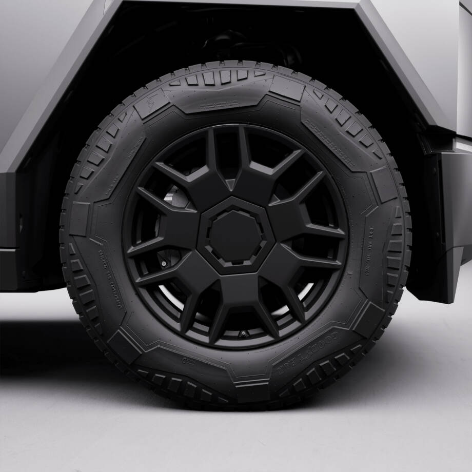 Tesla Cybertruck Cyber Wheel Cap Kit 4x Cyber Wheel Caps Snap-On