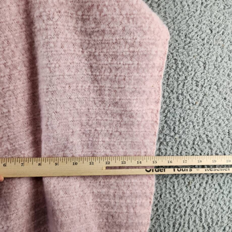 Marcus Adler Solid Scarf with Ribbed Detail Womens One Size Pink Whipstitch Edge