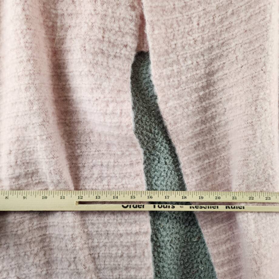 Marcus Adler Solid Scarf with Ribbed Detail Womens One Size Pink Whipstitch Edge