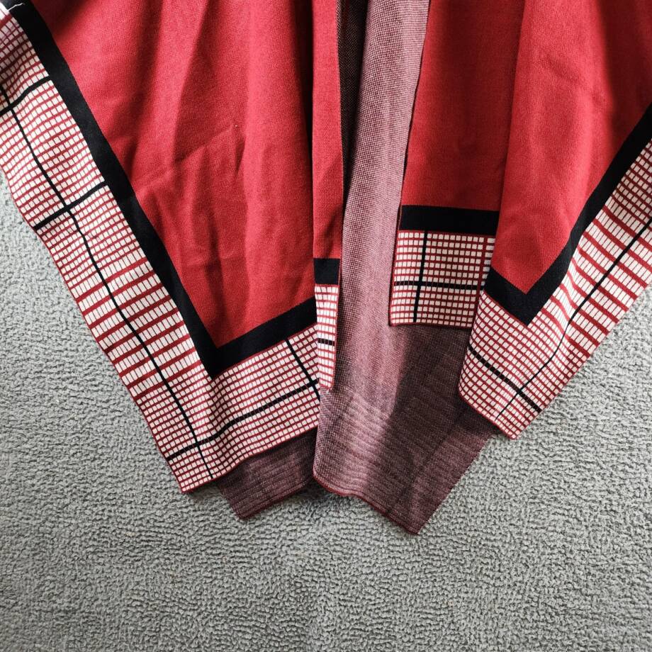 Patricia Nash Crisscross Cape Women's One Size Ruby Red Open Front