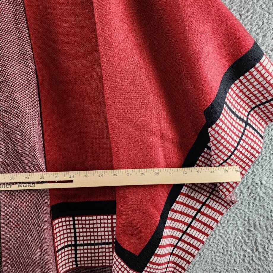 Patricia Nash Crisscross Cape Women's One Size Ruby Red Open Front
