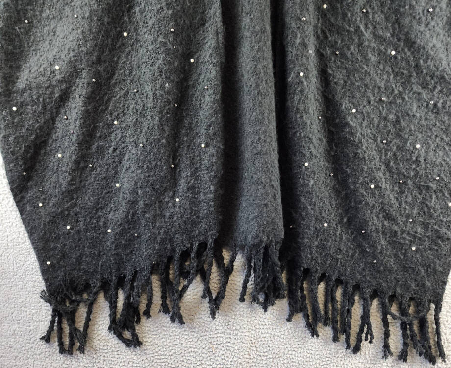 I.N.C. International Concepts Embellished Wrap Sweater Women's One Size Black