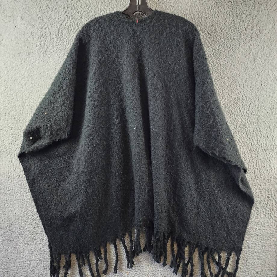 I.N.C. International Concepts Embellished Wrap Sweater Women's One Size Black