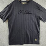 A.C. Milan Monochrome Graphic T-Shirt Men's L Black Crewneck Short Sleeve