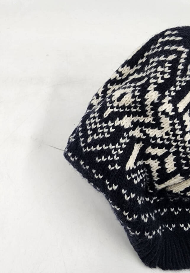 Polo Ralph Lauren 2-Pc Snowflake Knit Beanie & Booties Set Baby Boy's 5M-9M Navy