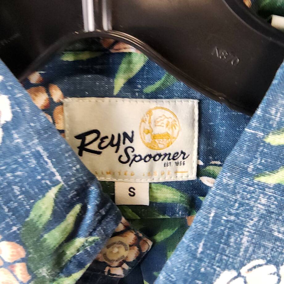 Reyn Spooner Pining For You Real Teal Spooner Kloth Men's S Multicolor