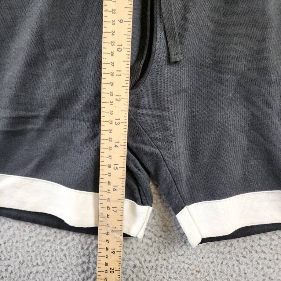 ATM Anthony Thomas Melillo Pique Colorblock Shorts Men's M Black/White Pull On