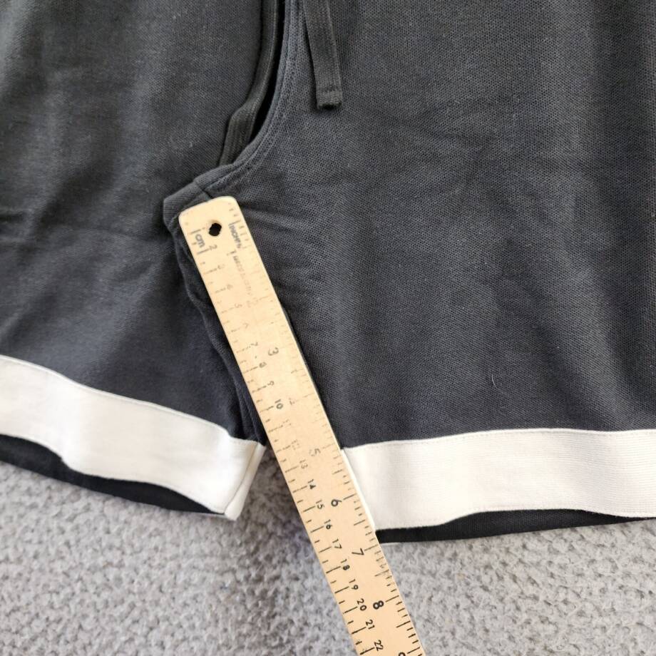 ATM Anthony Thomas Melillo Pique Colorblock Shorts Men's M Black/White Pull On