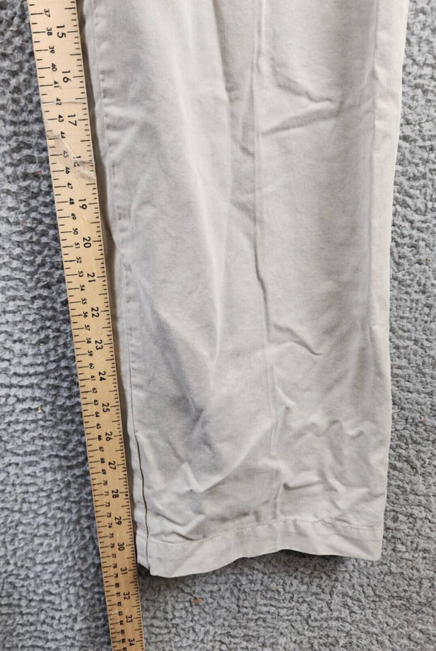 HUGO Dexter Slim Fit Chino Pants Men's 34/32 Open Brown Zip Fly Hook Pockets