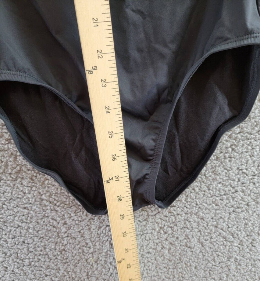 Tommy Bahama Zanzibar Bandeau One Piece Swimsuit Women's 4 Blue/Black Pull On