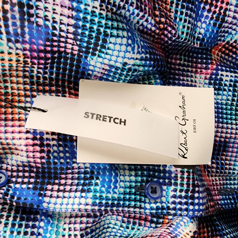Robert Graham Outer Banks Printed Button Front Shirt Men's L Multi Long Sleeve