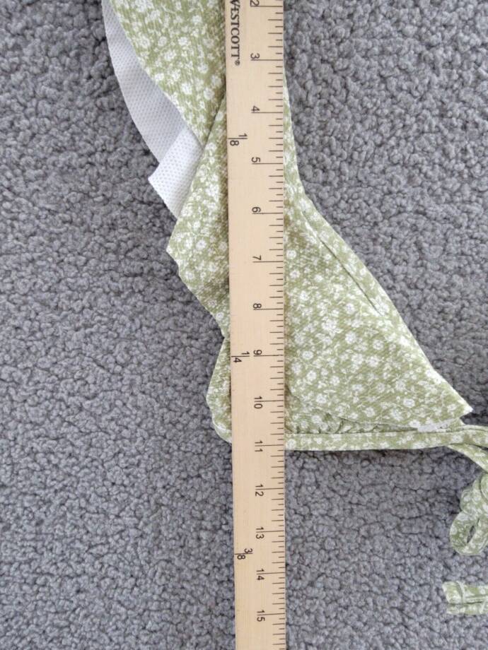 Eberjey Graziela Bikini Top Women's XS Garden Floral Adjustable Back Tie Closure