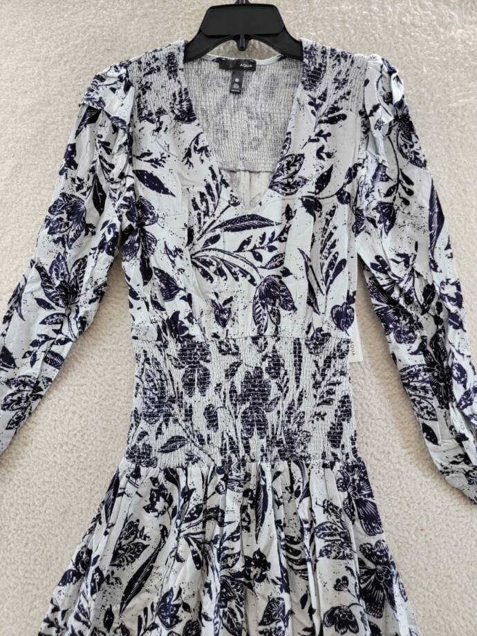 Avec Les Filles Mixed-Print Double Breasted Wool Blend Blazer Women's L Espresso