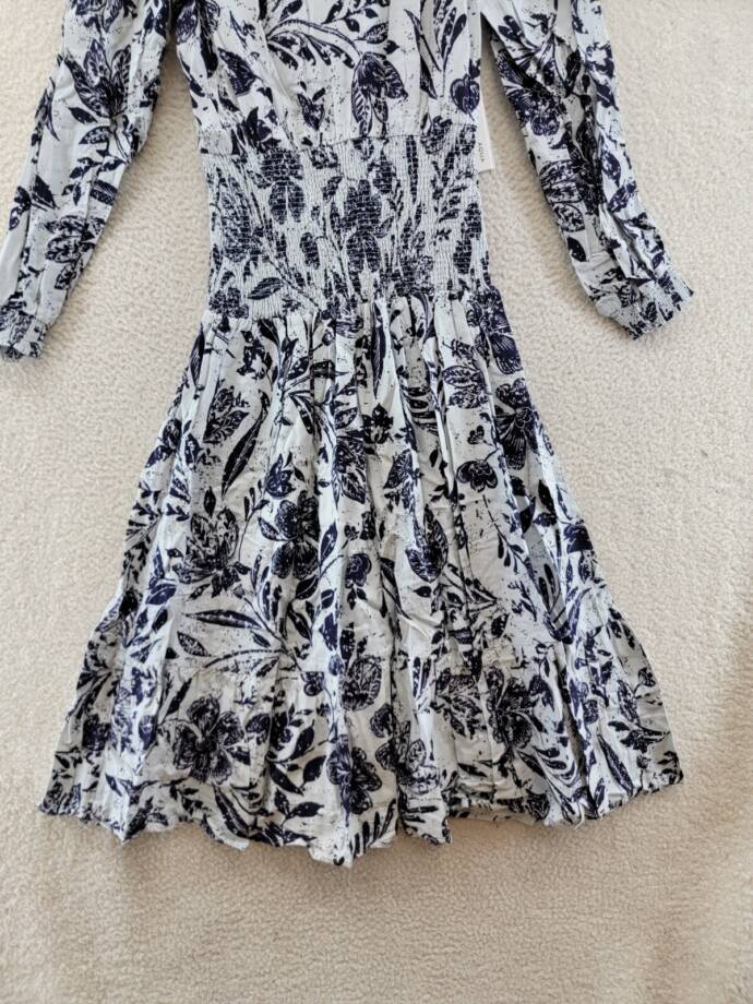 Avec Les Filles Mixed-Print Double Breasted Wool Blend Blazer Women's L Espresso