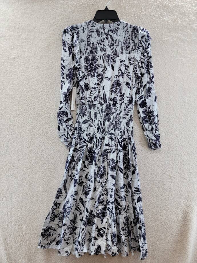 Avec Les Filles Mixed-Print Double Breasted Wool Blend Blazer Women's L Espresso