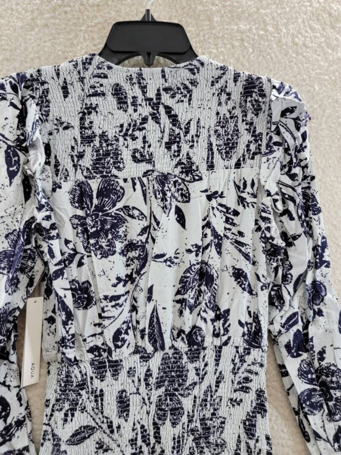 Avec Les Filles Mixed-Print Double Breasted Wool Blend Blazer Women's L Espresso