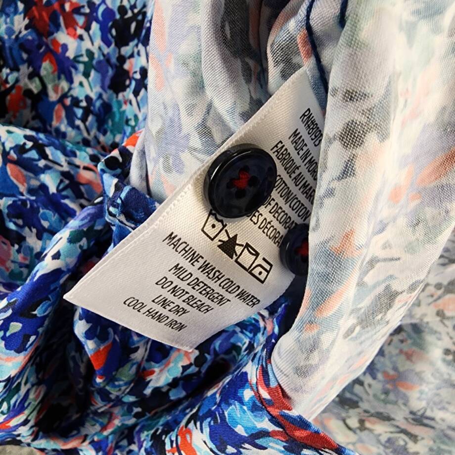 Robert Graham Maspeth Tailored Fit Woven Shirt Men's S Multicolor Button Closure