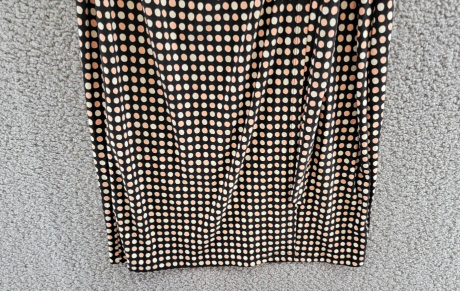 Anne Klein Polka Dot Flutter-Sleeve Faux-Wrap Dress Women's XXS Multi Pullover