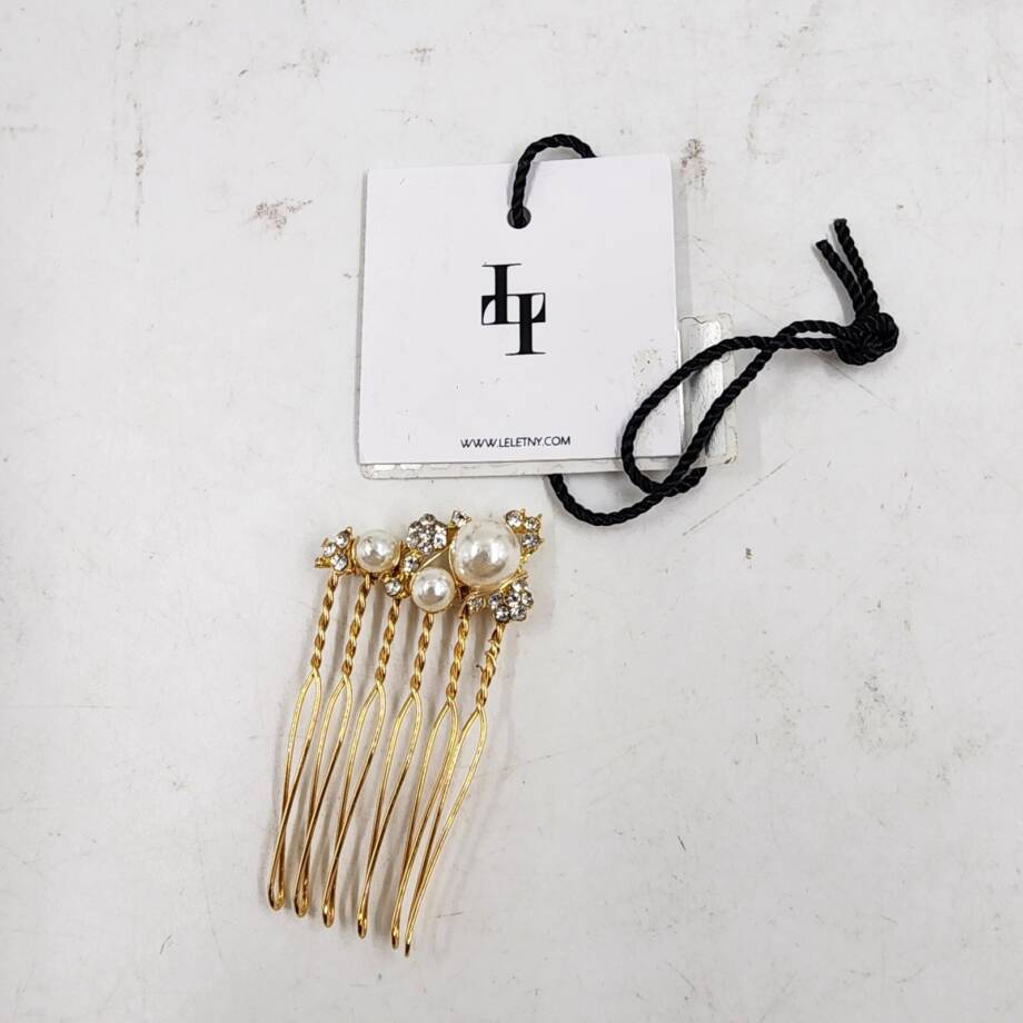 Lelet Ny Cece Embellished Hair Comb Women's One Size Gold