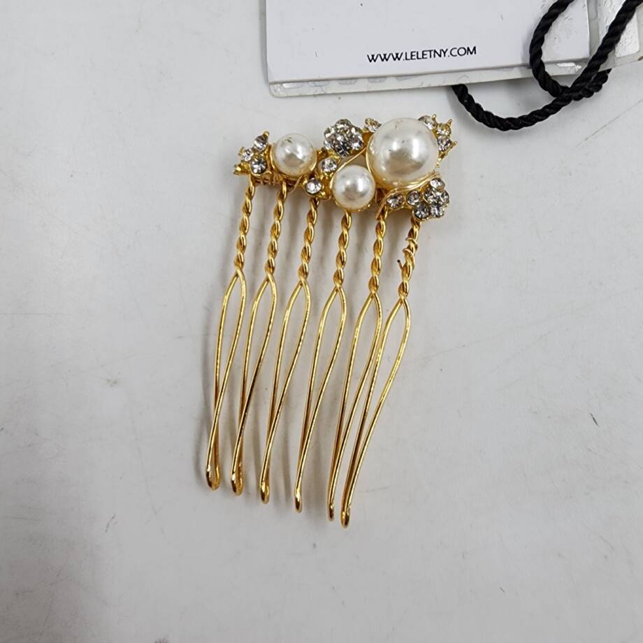 Lelet Ny Cece Embellished Hair Comb Women's One Size Gold