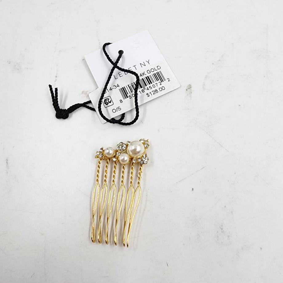 Lelet Ny Cece Embellished Hair Comb Women's One Size Gold
