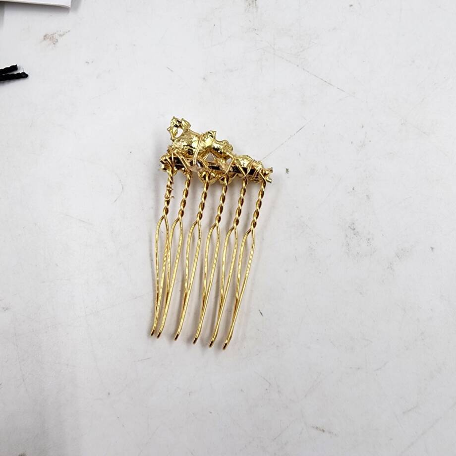 Lelet Ny Cece Embellished Hair Comb Women's One Size Gold