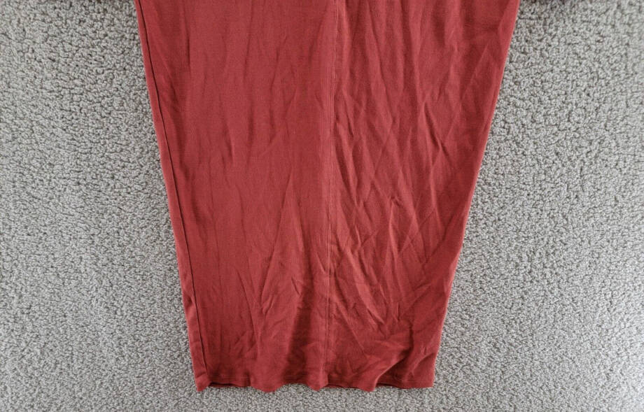 Three Dots Bell Sleeve Dress Women's XL Russet Brown V-Neck Long Sleeve Pullover