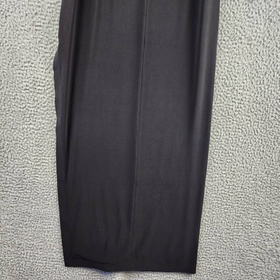 Norma Kamali High-Waist Side Slit Long Skirt Women's XS/29 Black Pull On Style~