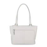 Giani Bernini Nappa Classic Leather Tote Bag Women's No Size White Top Zipped