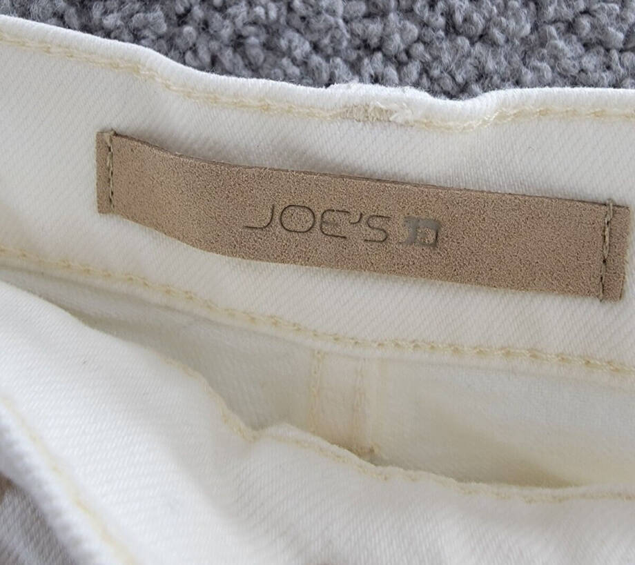 Joe's Jeans The Alex High Rise Rolled Denim Shorts Women's 24 Milk Belt Loops~