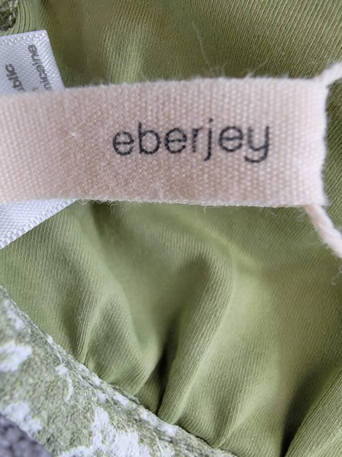 Eberjey Graziela Bikini Top Women's M Garden Floral Adjustable Back Tie Closure