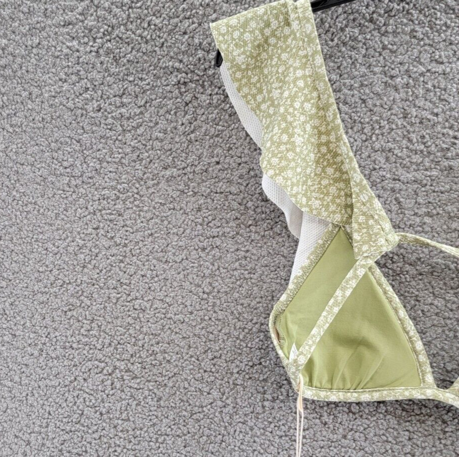 Eberjey Graziela Bikini Top Women's M Garden Floral Adjustable Back Tie Closure
