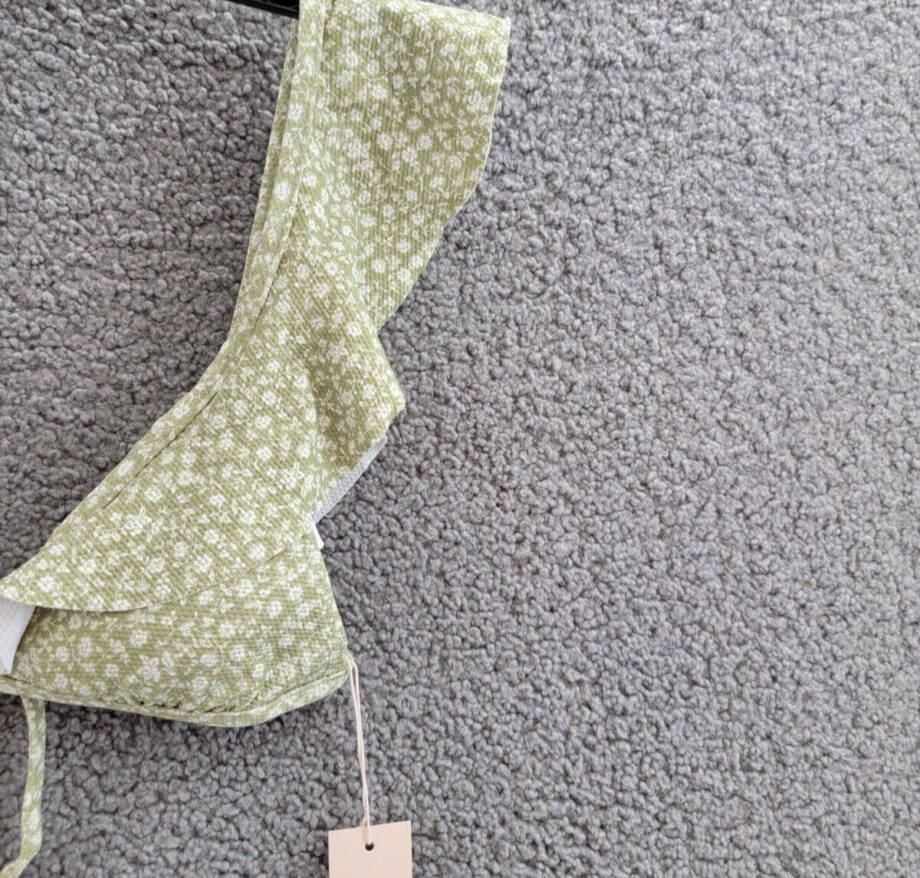Eberjey Graziela Bikini Top Women's S Garden Floral Adjustable Back Tie Closure