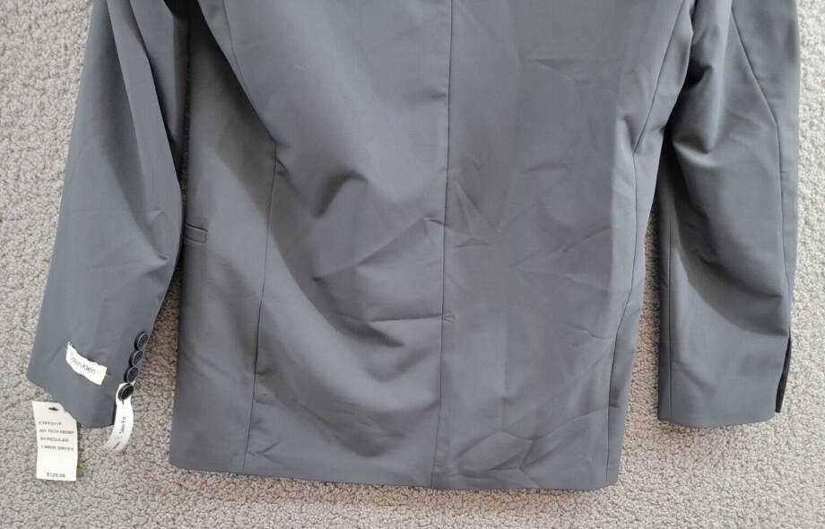 Calvin Klein Slim-Fit Stretch Performance Suit Jacket Big Boys 20 Dark Gray