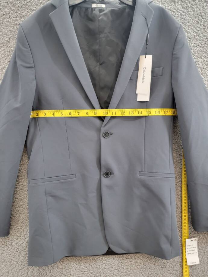 Calvin Klein Slim-Fit Stretch Performance Suit Jacket Big Boys 20 Dark Gray