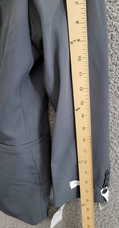 Calvin Klein Slim-Fit Stretch Performance Suit Jacket Big Boys 18 Dark Gray~