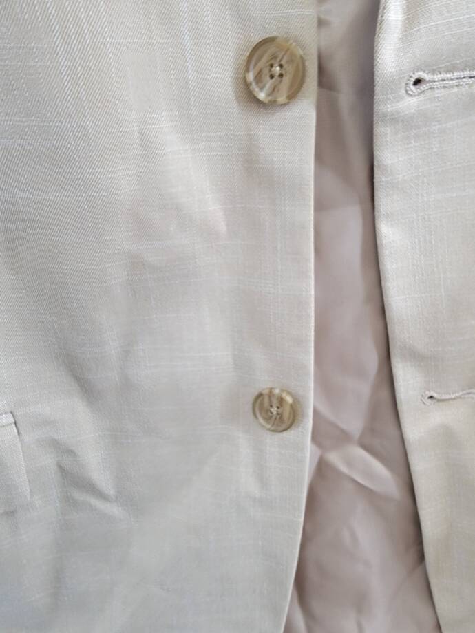 Calvin Klein Notch Collar Blazers Boys' 20 Light Khaki Two Button Closure L/S~