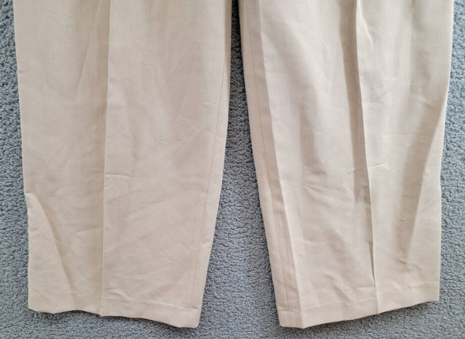 ASTR the Label Milani Wide-Leg Pleated Pants Women's S Taupe Hook & Bar Closure~
