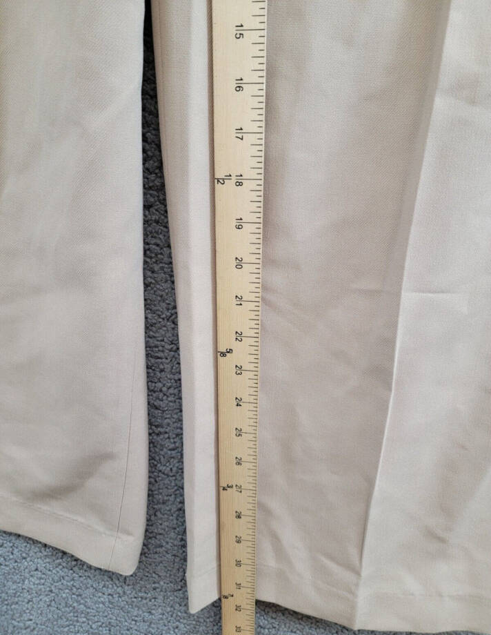 ASTR the Label Milani Wide-Leg Pleated Pants Women's S Taupe Hook & Bar Closure~