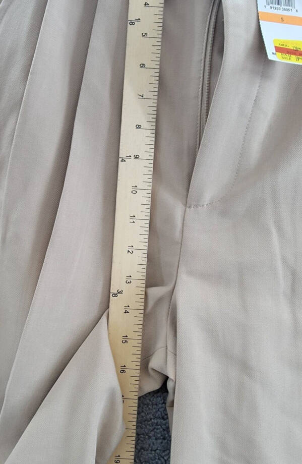 ASTR the Label Milani Wide-Leg Pleated Pants Women's S Taupe Hook & Bar Closure~